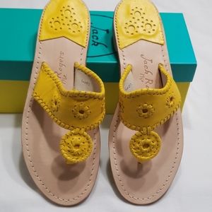 NWB Jack Roger's Yellow Sandals